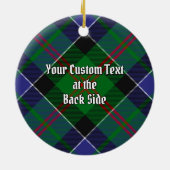 Clan Paterson Tartan Keramik Ornament (Hinten)