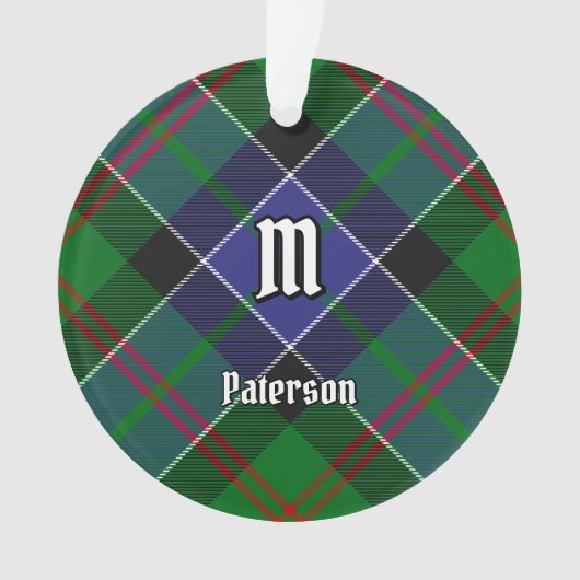 Clan Paterson Tartan Ornament (Vorderseite)