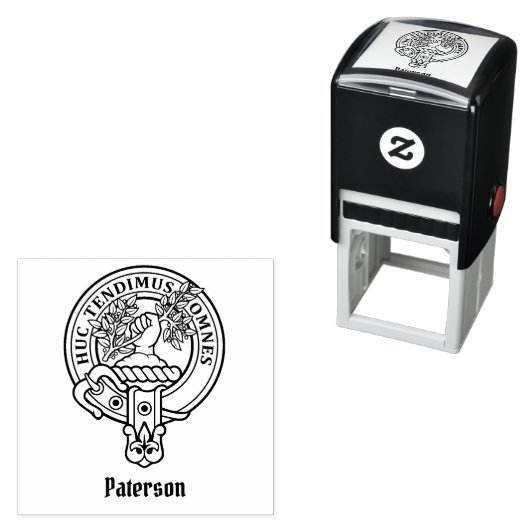Clan Paterson Wappen Permastempel (Beispiel)