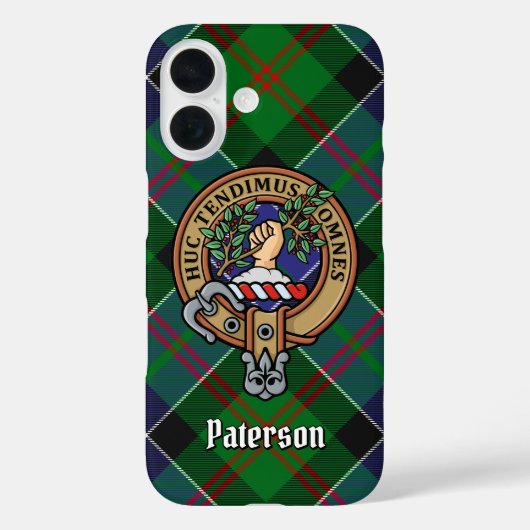 Clan Paterson Wappen über Tartan Case-Mate iPhone Hülle (Rückseite)
