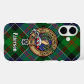 Clan Paterson Wappen über Tartan Case-Mate iPhone Hülle (Rückseite (Horizontal))