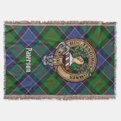Clan Paterson-Wappen über Tartan Decke (Vorderseite)