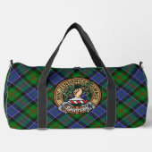 Clan Paterson-Wappen über Tartan Duffle Bag (Vorderseite)
