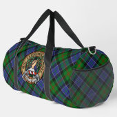 Clan Paterson-Wappen über Tartan Duffle Bag (Rechte Ecke)
