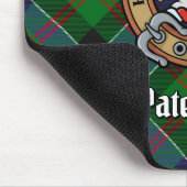 Clan Paterson Wappen über Tartan Mousepad (Ecke)