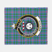 Clan Pitcairn Tartan Kariert Fleecedecke (Vorderseite (Horizontal))