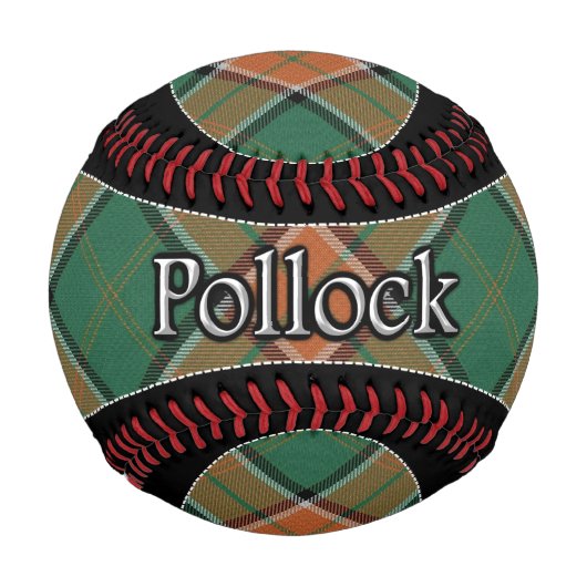 Clan Pollock Scottish Dream Tartan Baseball (Vorderseite)