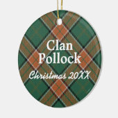 Clan Pollock Scottish Tartan Keramik Ornament (Links)