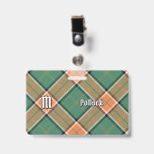 Clan Pollock Tartan Abzeichen Ausweis (Vorderseite mit Clip)