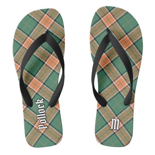 Clan Pollock Tartan Badesandalen (Fußbett)