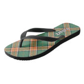 Clan Pollock Tartan Badesandalen (Schrägansicht)