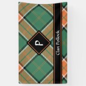 Clan Pollock Tartan Banner (Vertikal)