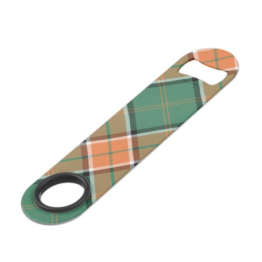 Clan Pollock Tartan Bar Key (Rückseite Schrägansicht)