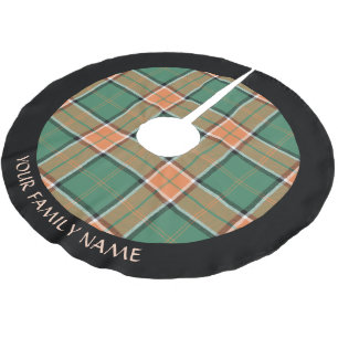 Clan Pollock Tartan Brushed Polyester Tree Skirt Polyester Weihnachtsbaumdecke