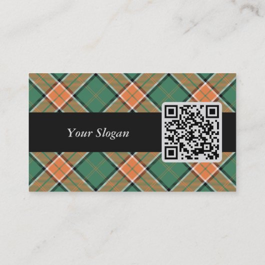Clan Pollock Tartan Business Card Visitenkarte (Rückseite)