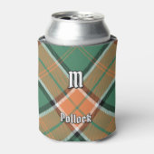 Clan Pollock Tartan Can Cooler Dosenkühler (Kanne Vorderseite)