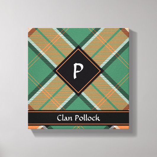 Clan Pollock Tartan Canvas Print Leinwanddruck (Vorderseite)