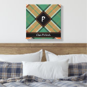 Clan Pollock Tartan Canvas Print Leinwanddruck (Insitu (Schlafzimmer))
