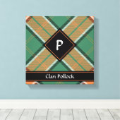 Clan Pollock Tartan Canvas Print Leinwanddruck (Insitu (Holzboden))