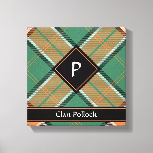 Clan Pollock Tartan Canvas Print Leinwanddruck (Vorderseite)