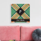 Clan Pollock Tartan Canvas Print Leinwanddruck (Insitu (Wohnzimmer))