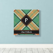 Clan Pollock Tartan Canvas Print Leinwanddruck (Insitu (Holzboden))