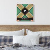 Clan Pollock Tartan Canvas Print Leinwanddruck (Insitu (Schlafzimmer))
