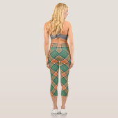 Clan Pollock Tartan Capri Leggings (Rückseite)