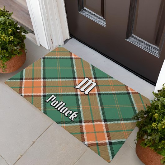 Clan Pollock Tartan Doormat Fußmatte