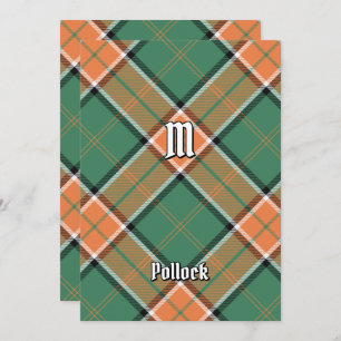 Clan Pollock Tartan Einladung