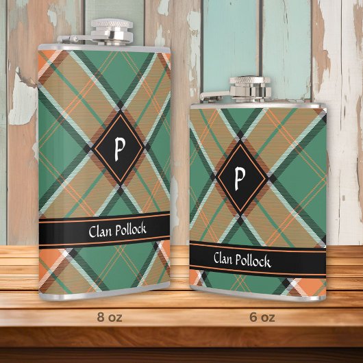 Clan Pollock Tartan Flask Flachmann