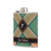 Clan Pollock Tartan Flask Flachmann (Links)