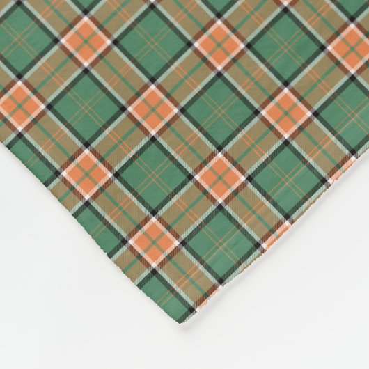 Clan Pollock Tartan Fleecedecke (Ecke)