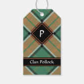 Clan Pollock Tartan Gift Tags Geschenkanhänger (Vorderseite)