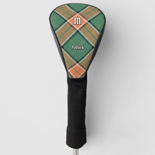 Clan Pollock Tartan Golf Head Cover Headcover (Vorderseite)