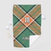 Clan Pollock Tartan Golf Towel Golfhandtuch (Insitu)