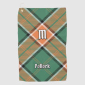 Clan Pollock Tartan Golf Towel Golfhandtuch (Vorderseite)