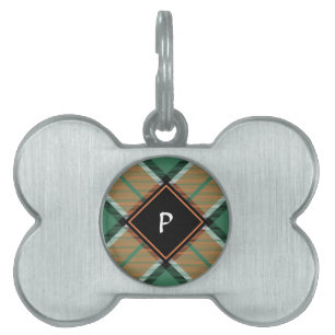 Clan Pollock Tartan Haustier-ID-Anhänger Tiermarke