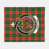 Clan Pollock Tartan Kariert Fleecedecke (Vorderseite (Horizontal))