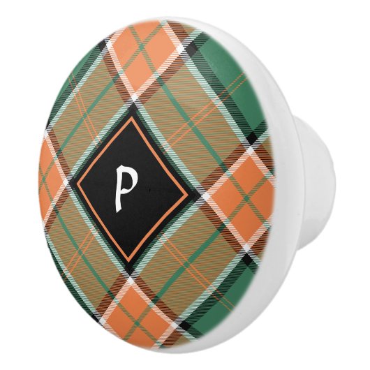 Clan Pollock Tartan Keramik Knob Keramikknauf (Rechts)