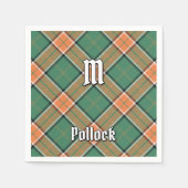Clan Pollock Tartan Napkins Serviette (Vorderseite)
