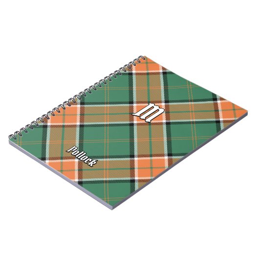 Clan Pollock Tartan Notebook Notizblock (Linke Seite)