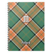 Clan Pollock Tartan Notebook Notizblock (Vorderseite)