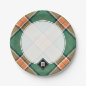 Clan Pollock Tartan Paper Tellers Pappteller (Vorderseite)
