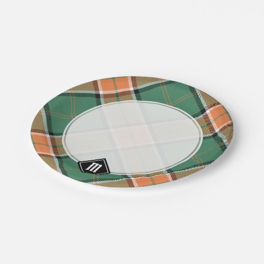 Clan Pollock Tartan Paper Tellers Pappteller (Schrägansicht)