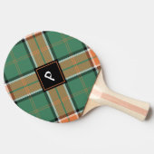 Clan Pollock Tartan Ping Pong Paddle Tischtennis Schläger (Seitenansicht)