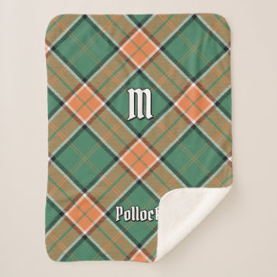 Clan Pollock Tartan Sherpa Blanket Sherpadecke