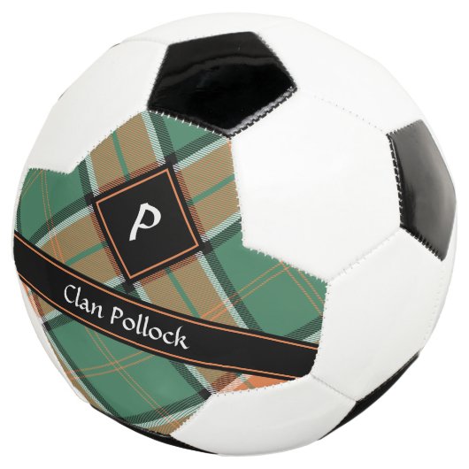 Clan Pollock Tartan Soccer Ball (Dreiviertel)