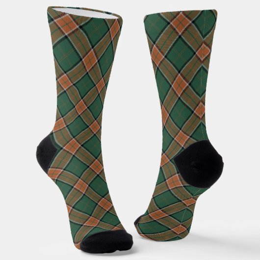 Clan Pollock Tartan Socken (Gewinkelt)