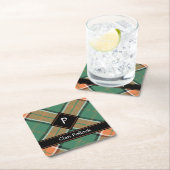 Clan Pollock Tartan Square Paper Untersetzer (Vor Ort)